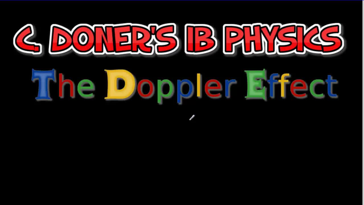 【chris doner】ib physics_ doppler effect