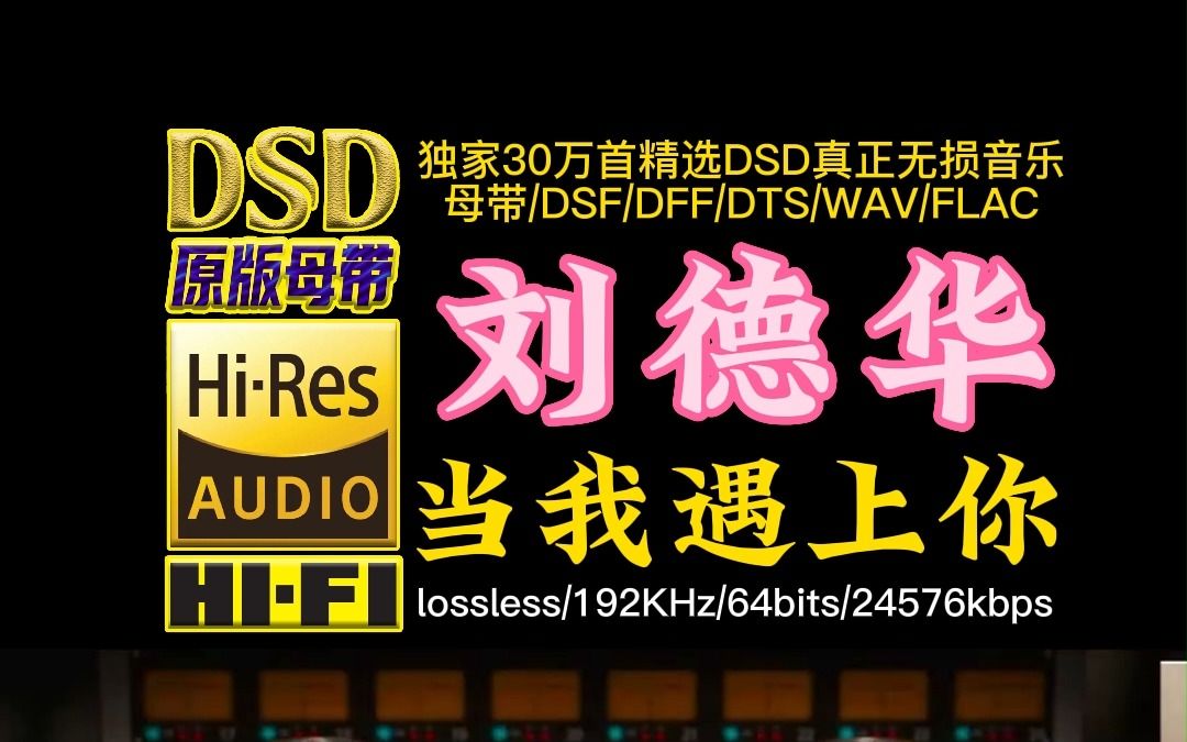 [图]经典粤语歌曲：刘德华《当我遇上你》DSD完整版【30万首精选真正DSD无损HIFI音乐，百万调音师制作】