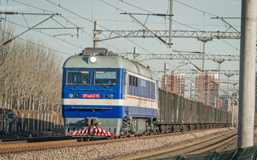 【中国铁路】天津南环铁路df8b-0215牵引大列进东大沽站