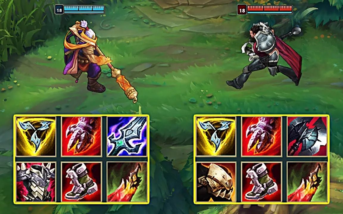 lol:神装贾克斯vs神装诺手,哪个英雄更强?