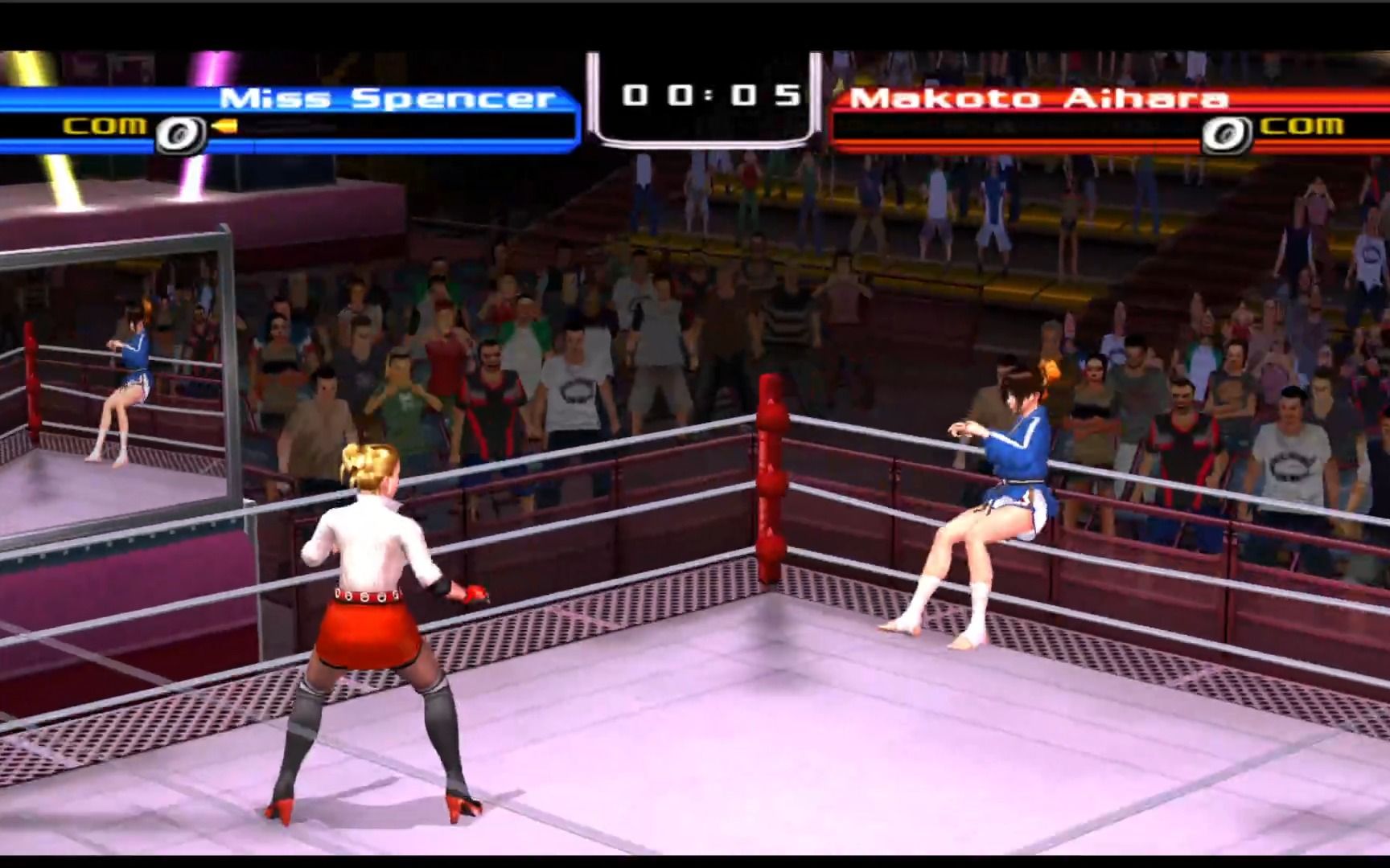 【PCSX2模拟器】PS2《Rumble Roses》Miss Spencer vs Makoto Aihara游戏集锦