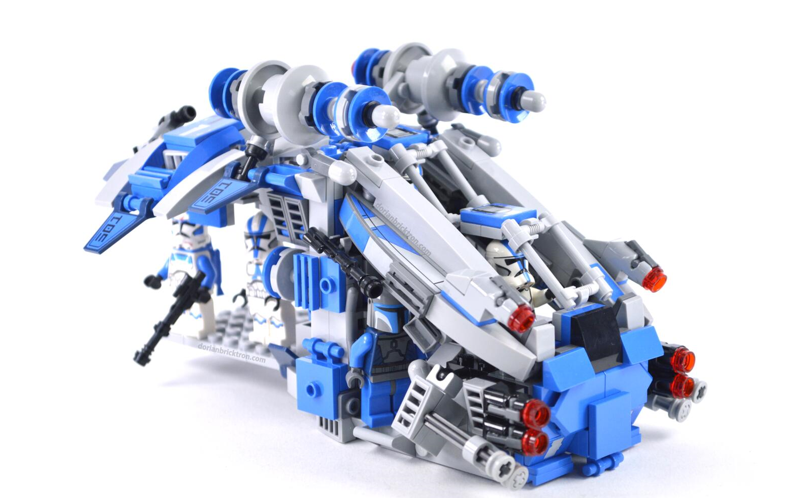 75280改装 第501军团武装炮艇 lego乐高 star wars 星球大战 moc_哔哩