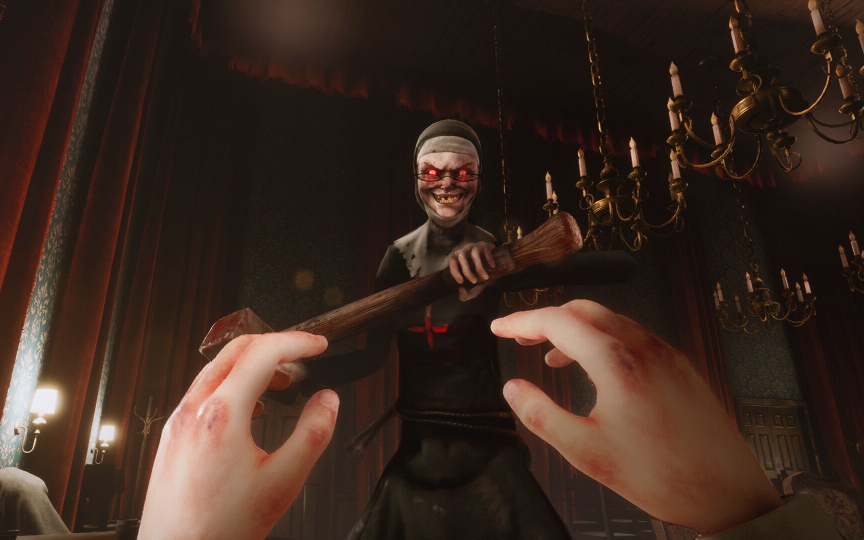 巜邪恶修女:破碎面具》最高难度 多结局 通关流程_哔哩哔哩bilibili