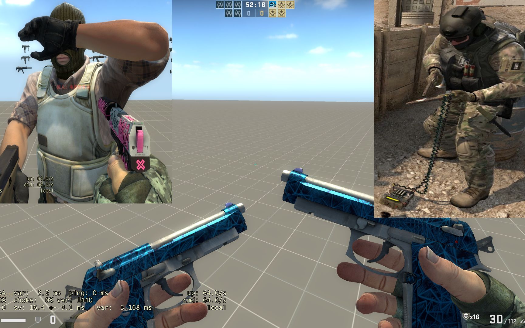 (CSGO)拿着双枪在拆弹时换弹 还被闪了会如何???_哔哩哔哩_bilibili
