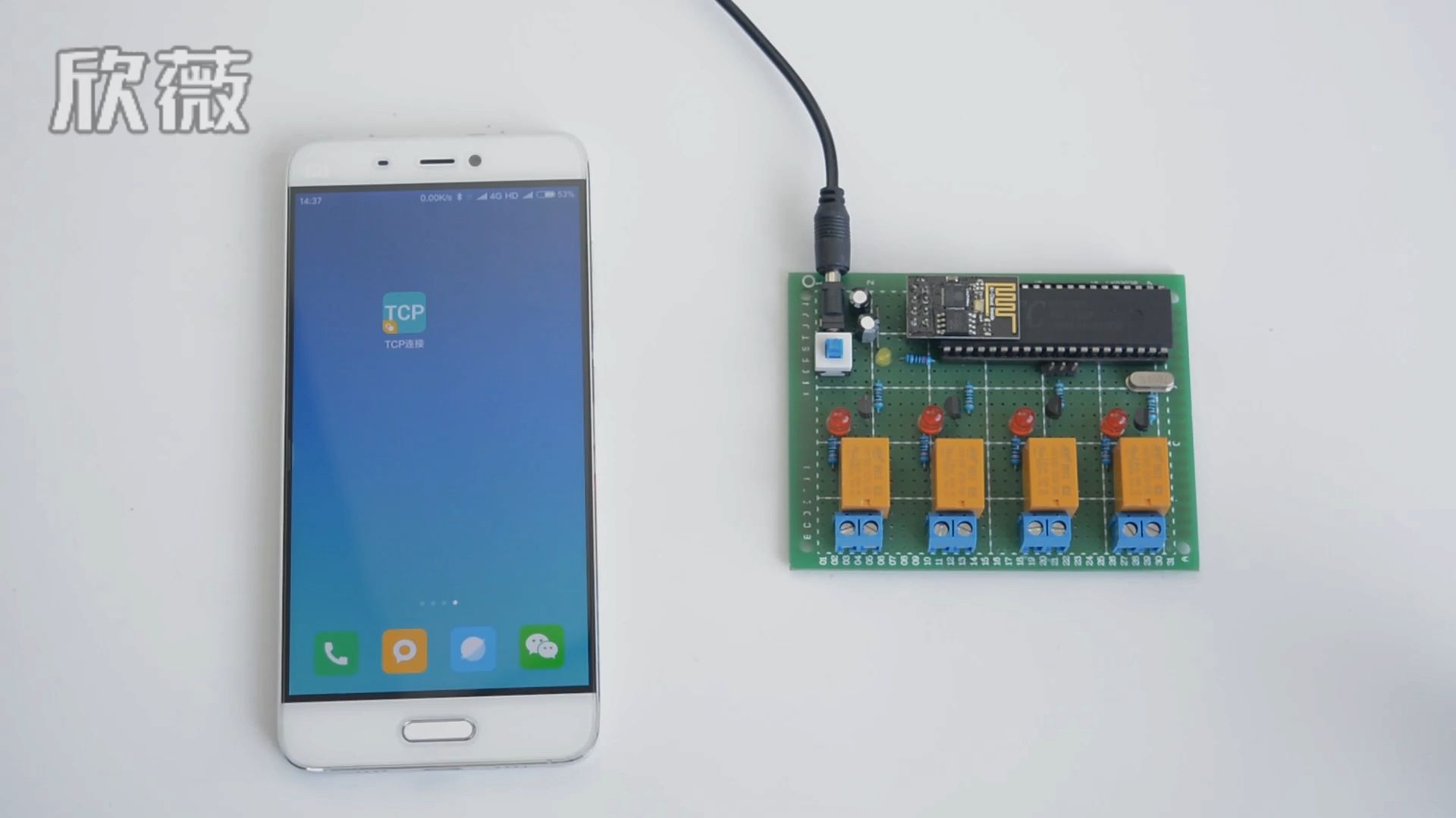 91-10-局域网wifi控制开关实物演示视频