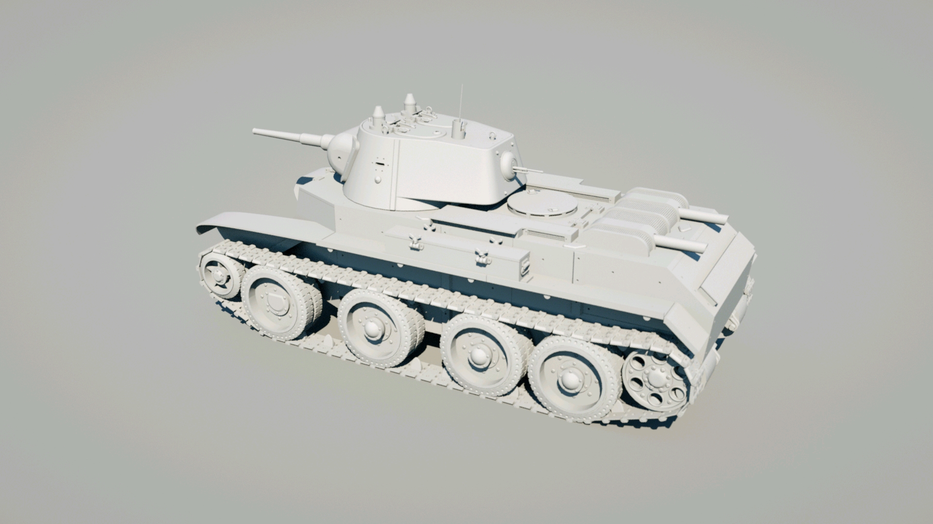 bt-7坦克渲染(水视频)