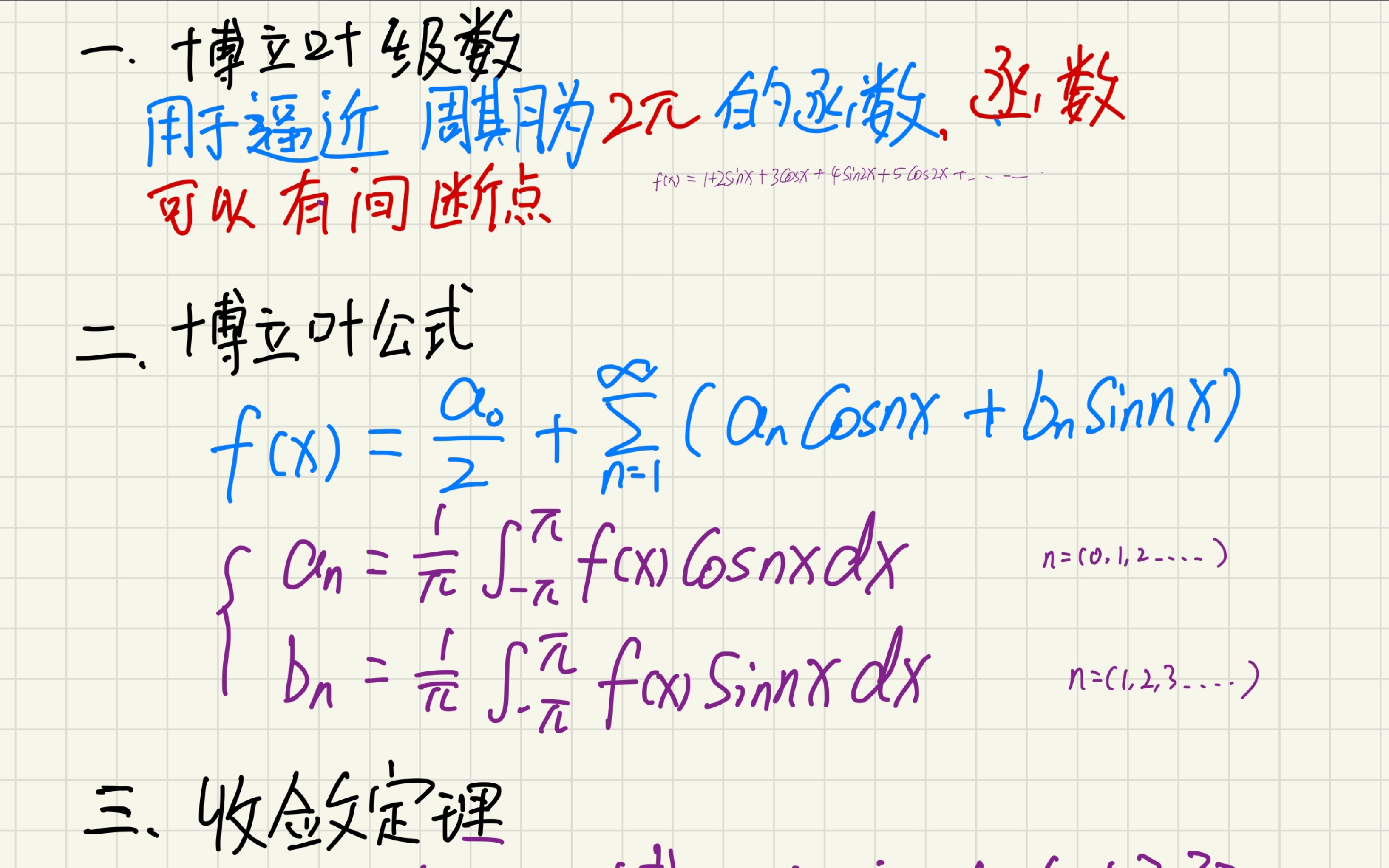 数学分析:傅里叶级数(最易懂讲法)哔哩哔哩bilibili