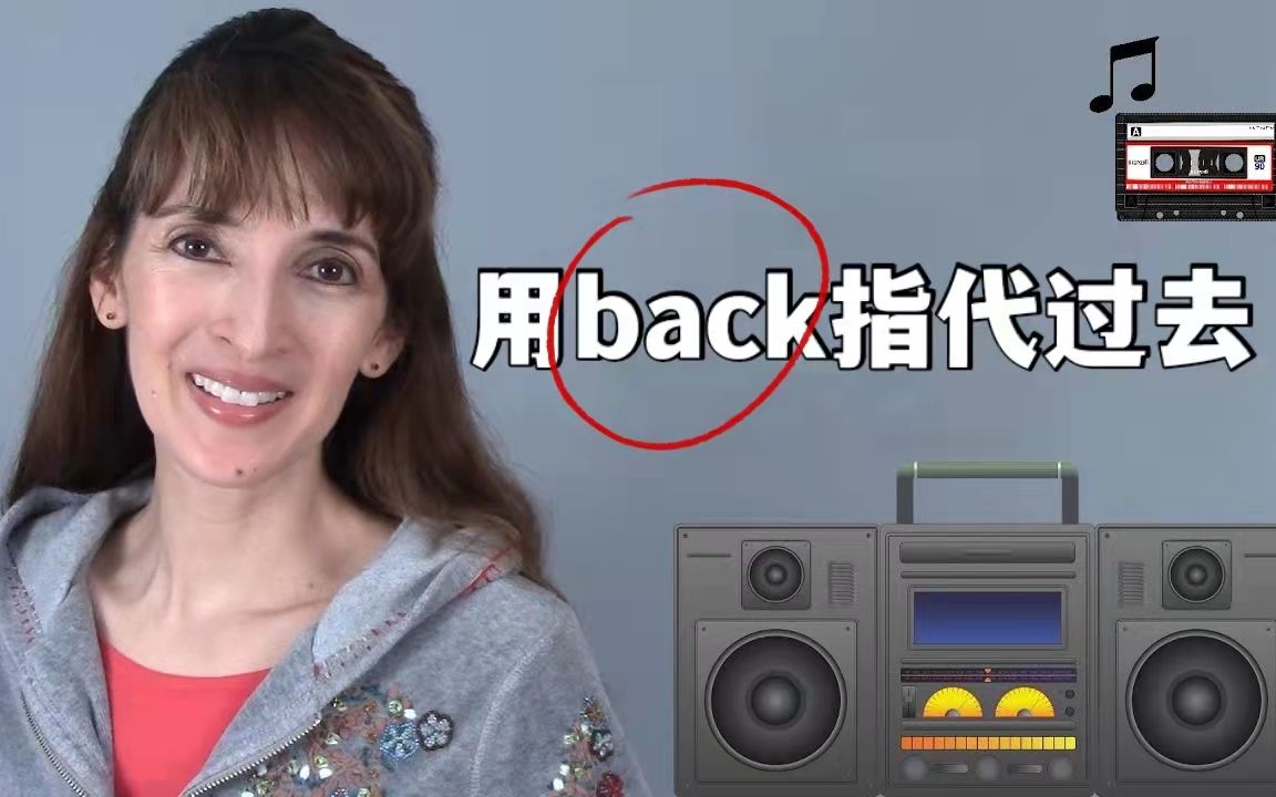 日常英语知识点:用back指代过去哔哩哔哩bilibili