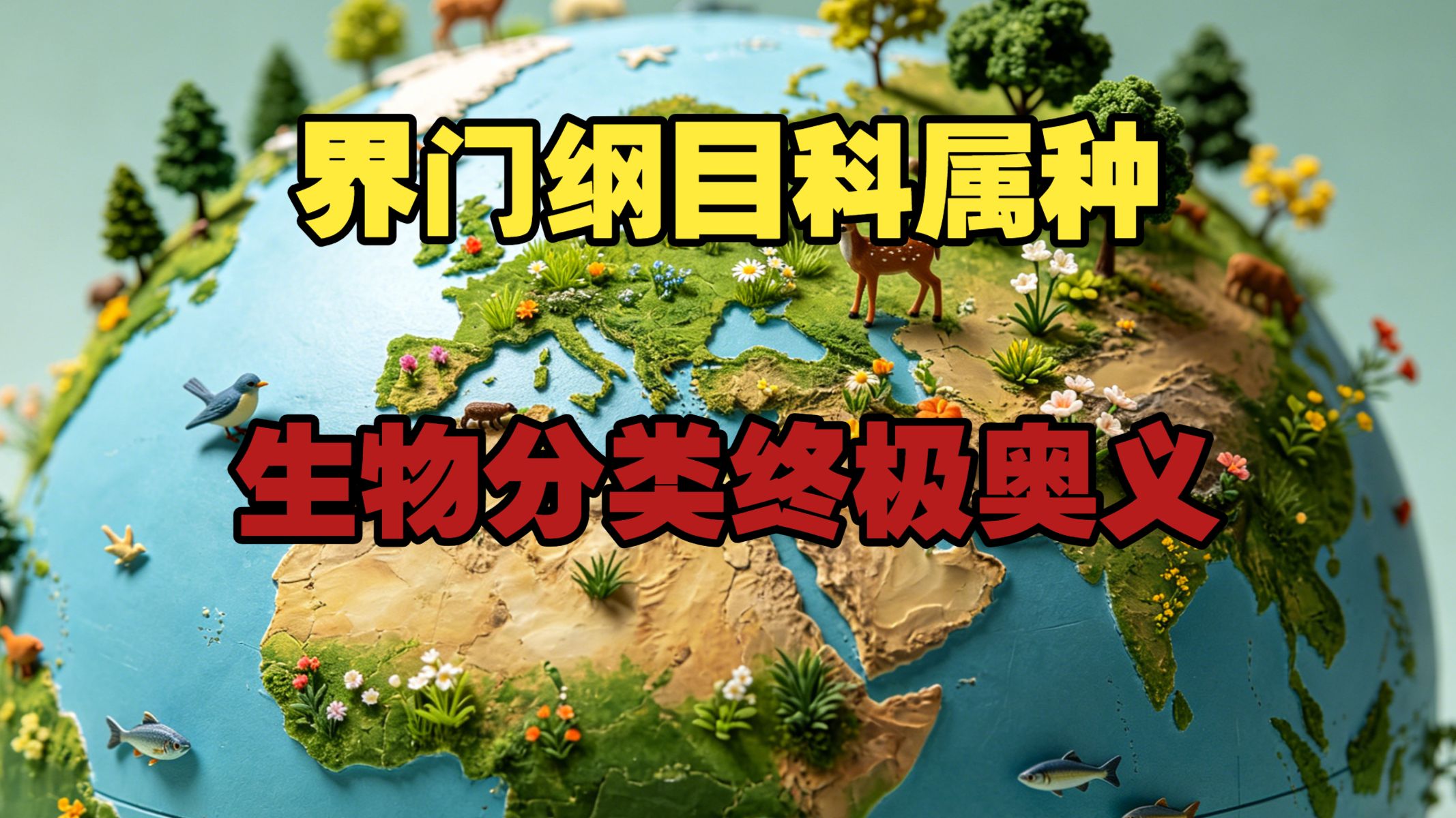 界门纲目科属种，生物分类一个视频搞懂