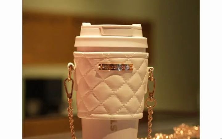 54_星巴克白金链条杯,妥妥公主的水杯呀!#星巴克 #星巴克杯子#星巴克