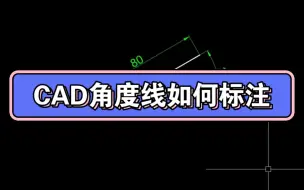 下载视频: CAD角度线如何标注