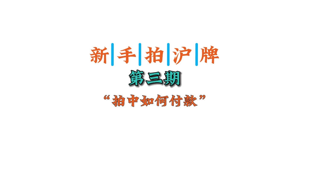 拍中沪牌以后如何付款领取牌照额度,包含两种不同的付款方式,以及车牌额度的领取方式,包括现场领取的具体地址,或者选择快递怎么操作.哔哩哔哩...