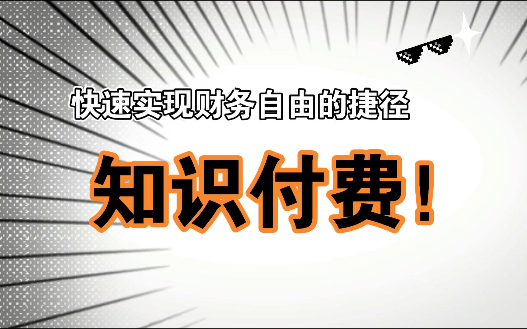 程序员快速实现财务自由的捷径  知识付费(卖课)详解哔哩哔哩bilibili