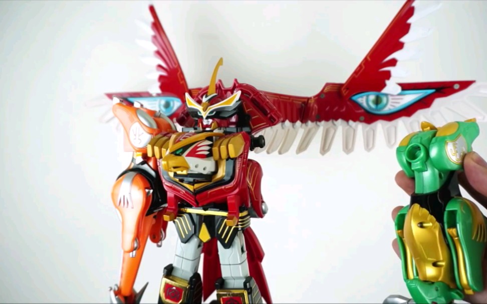 [转载]百兽战队dx机器人合体,伊卡洛斯_哔哩哔哩_bilibili