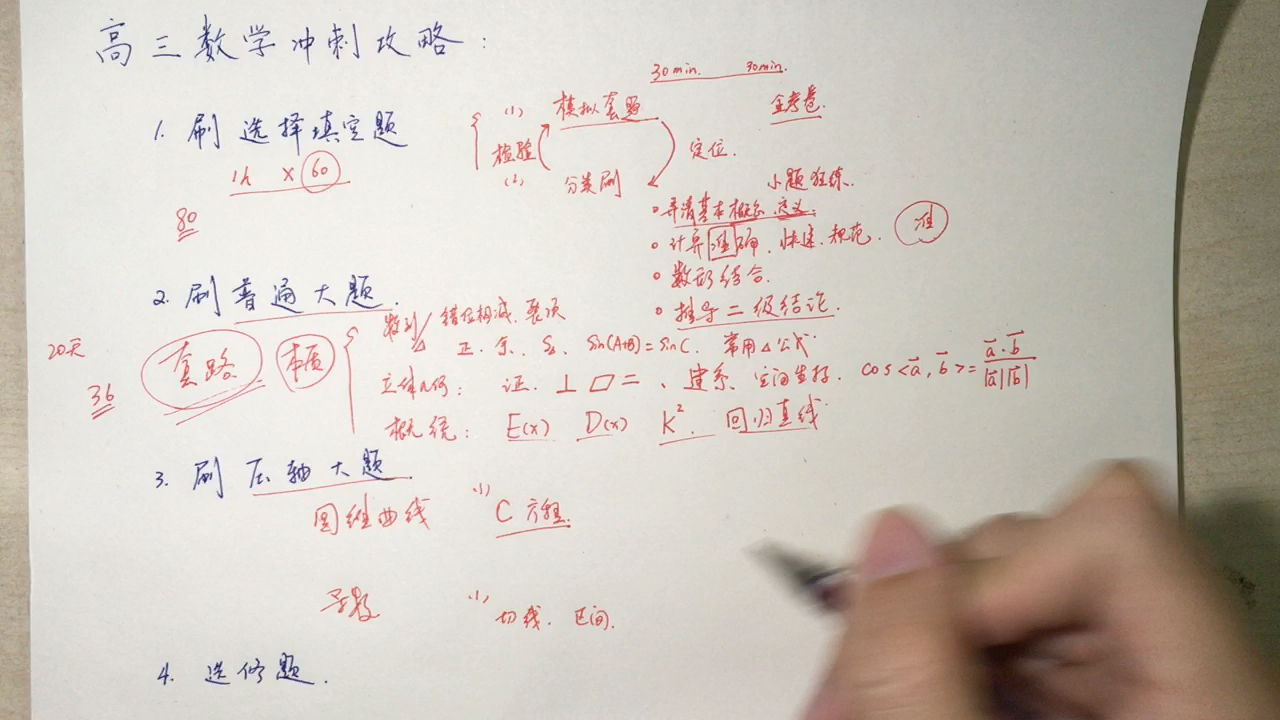 【高考数学】高三冲刺攻略哔哩哔哩bilibili