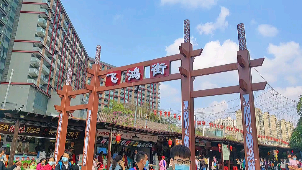 大年初八游玩佛山飞鸿街