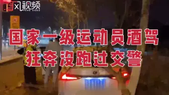 网红运动员酒驾逃跑被抓后道歉：为躲交警撞树后跑2公里被抓