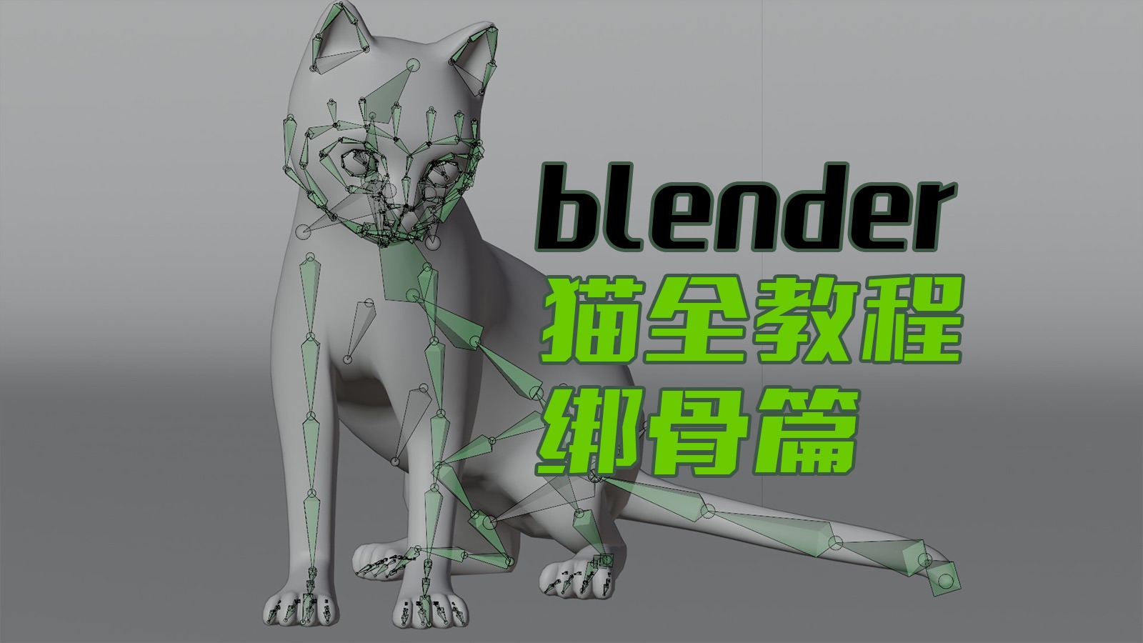 骨骼绑定blender猫动画全教程p2面对动画小白手把手教学哔哩哔哩bilibili