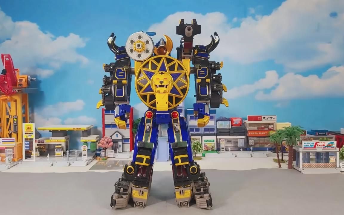 tg-忍风战队 dx 双机合体 轰雷旋风神 定格动画