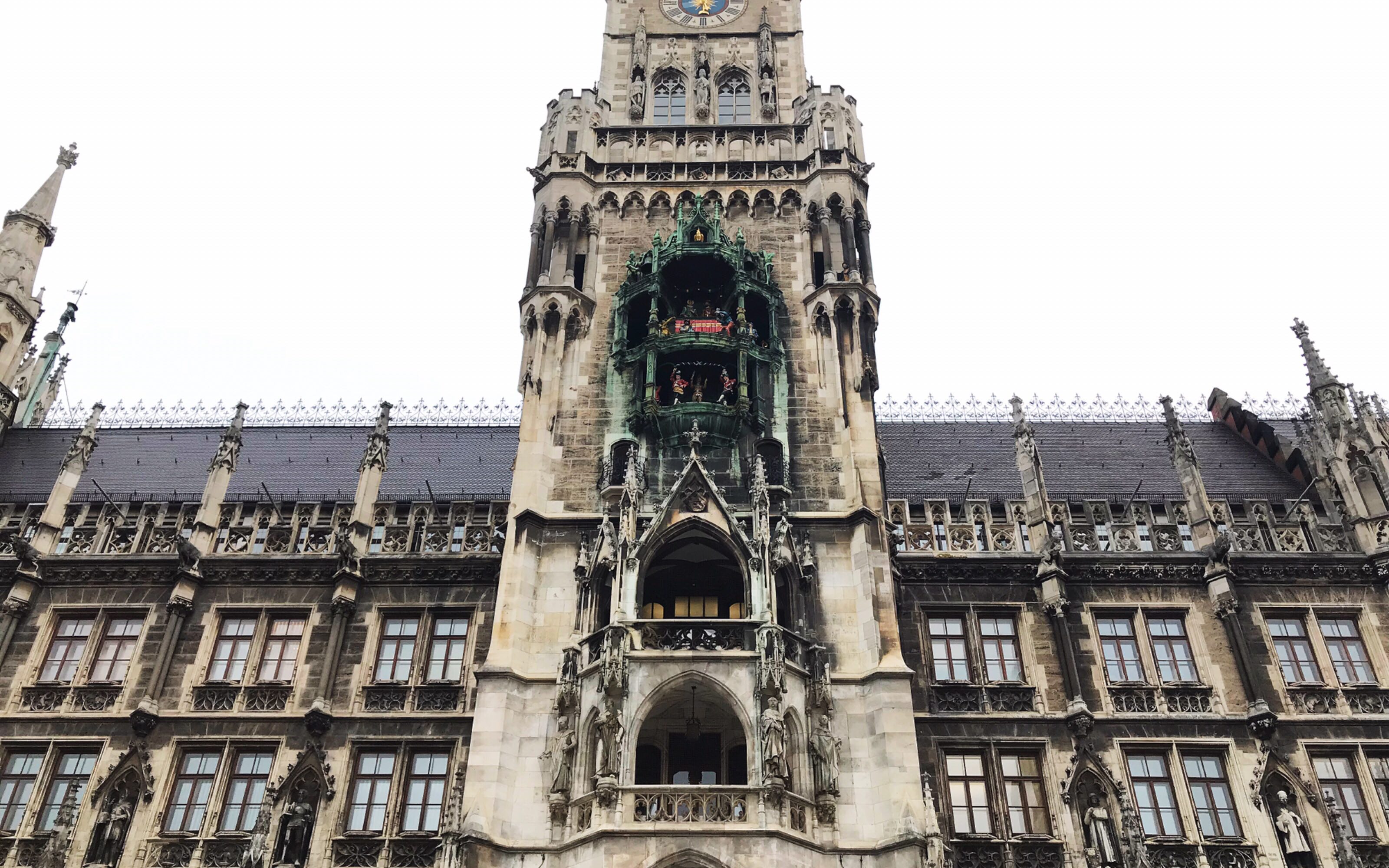 【全程】德国慕尼黑玛利亚广场———市政大厅报时塔木偶报时全程