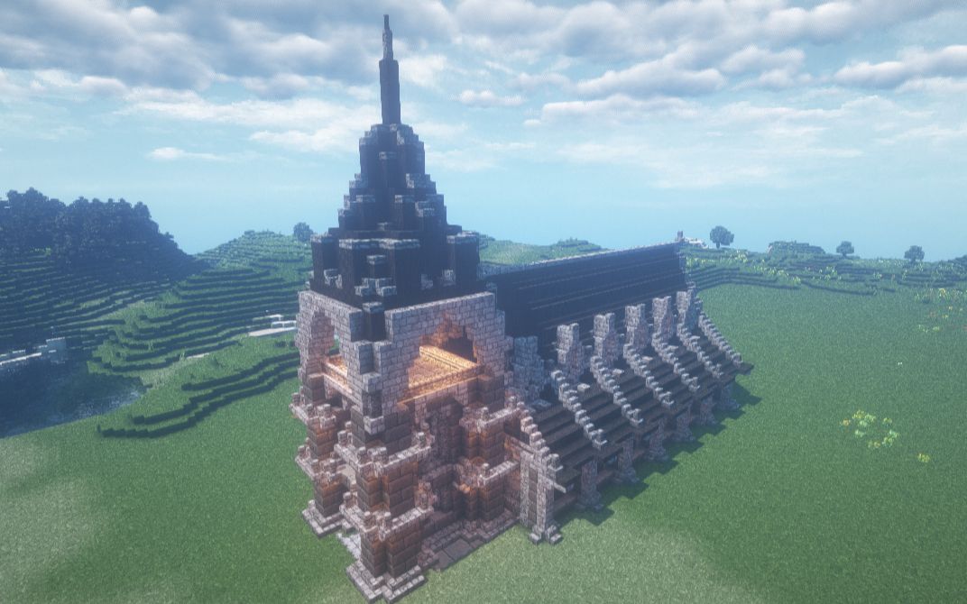【minecraft】从零开始建一个中世纪小镇-02 教堂