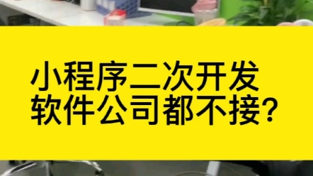 软件开发公司不接小程序二次开发?哔哩哔哩bilibili