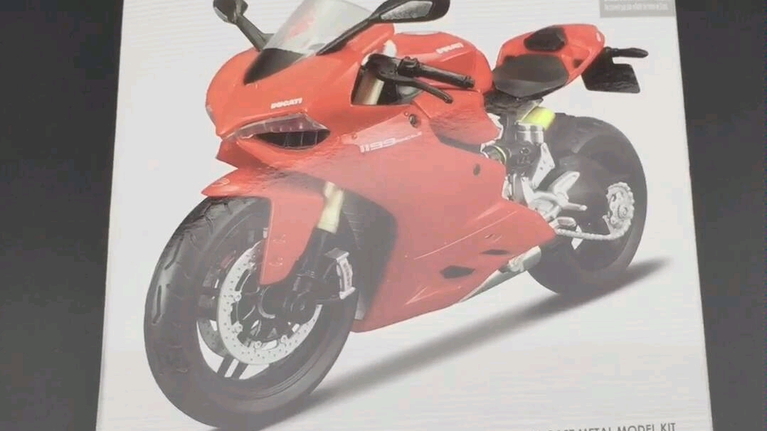 沙沙汽车模型美驰图112杜卡迪1199拼装组装摩托车机车模型