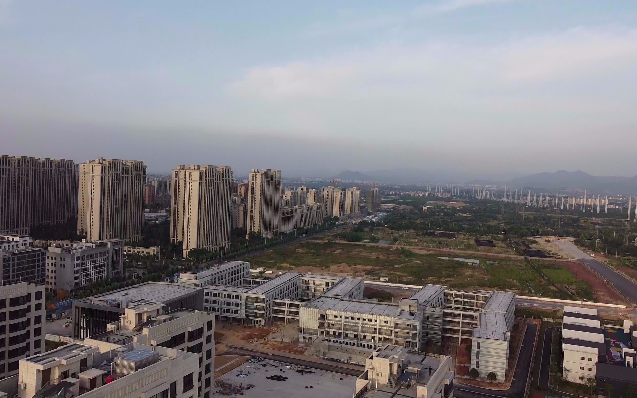 航拍金华 9月份开学,李渔小学即将迎来第一批新生