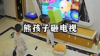 熊孩子：这电视我非砸不可