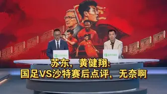 Скачать видео: 苏东，黄健翔：国足VS沙特赛后点评，无奈啊