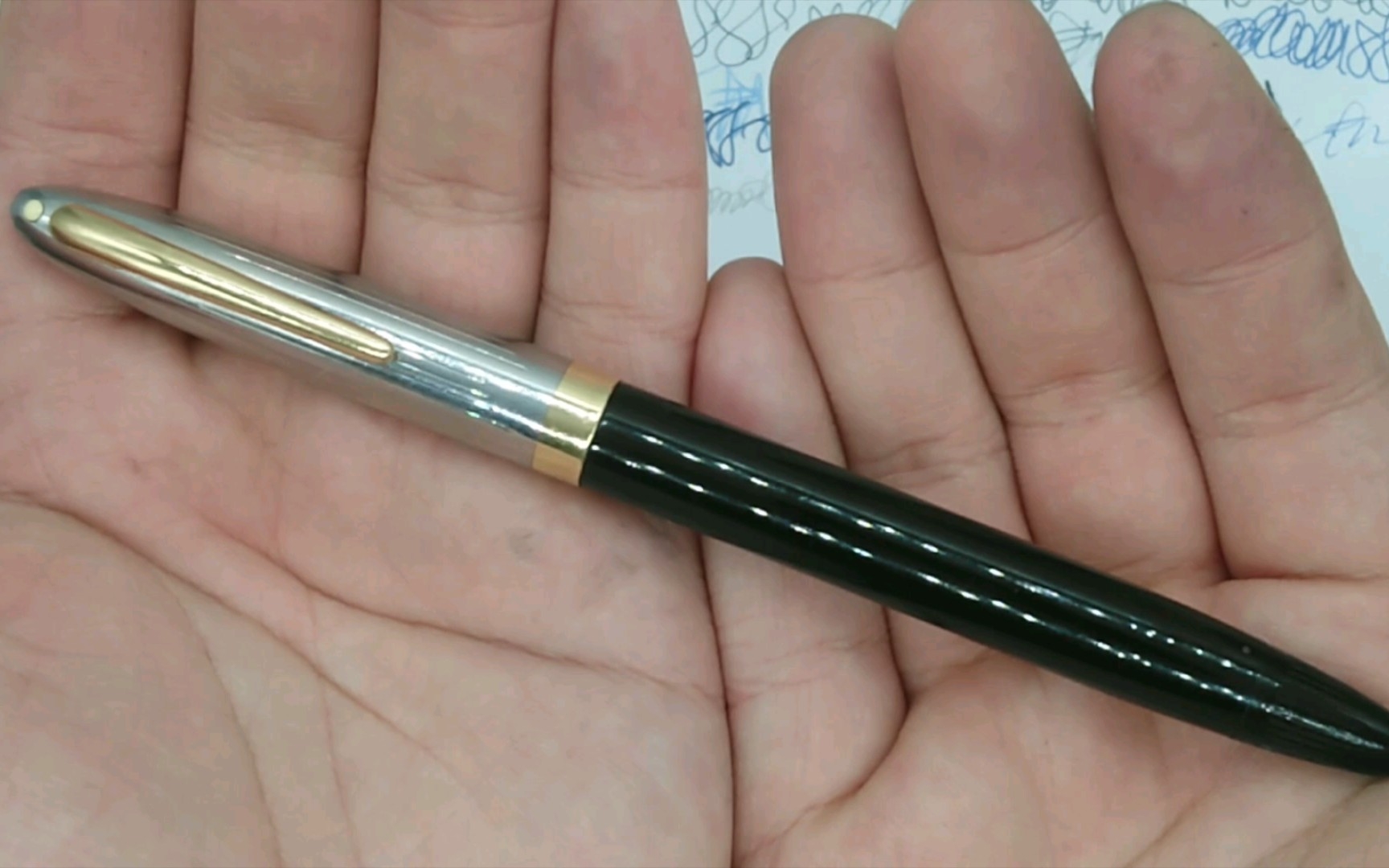 美国 犀飞利 潜艇主编 花体钯银胜利尖 xf 潜艇上墨