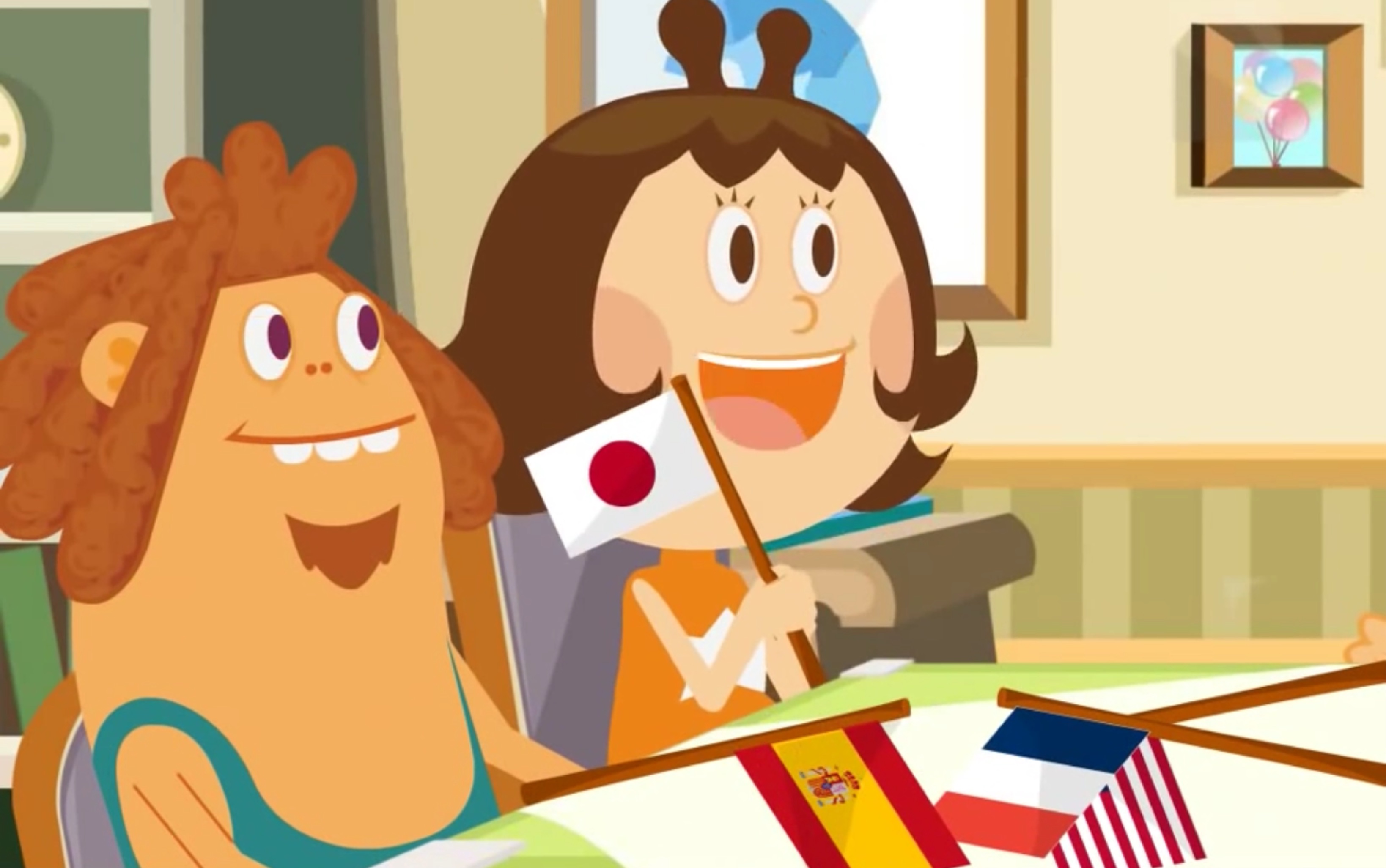 popping korean 40p合集 韩语对话教学 看动画就能学韩语-灿妮村长-英