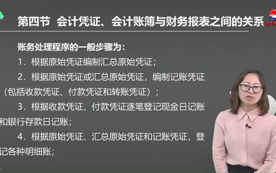 (2021年中级统计师)第四章 第四节 会计凭证、会计账簿与财务报表之间的关系——财务处理程序哔哩哔哩bilibili