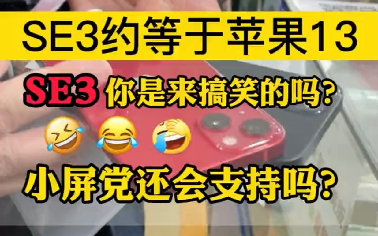 我说SE3约等于苹果13,谁有意见?哔哩哔哩bilibili