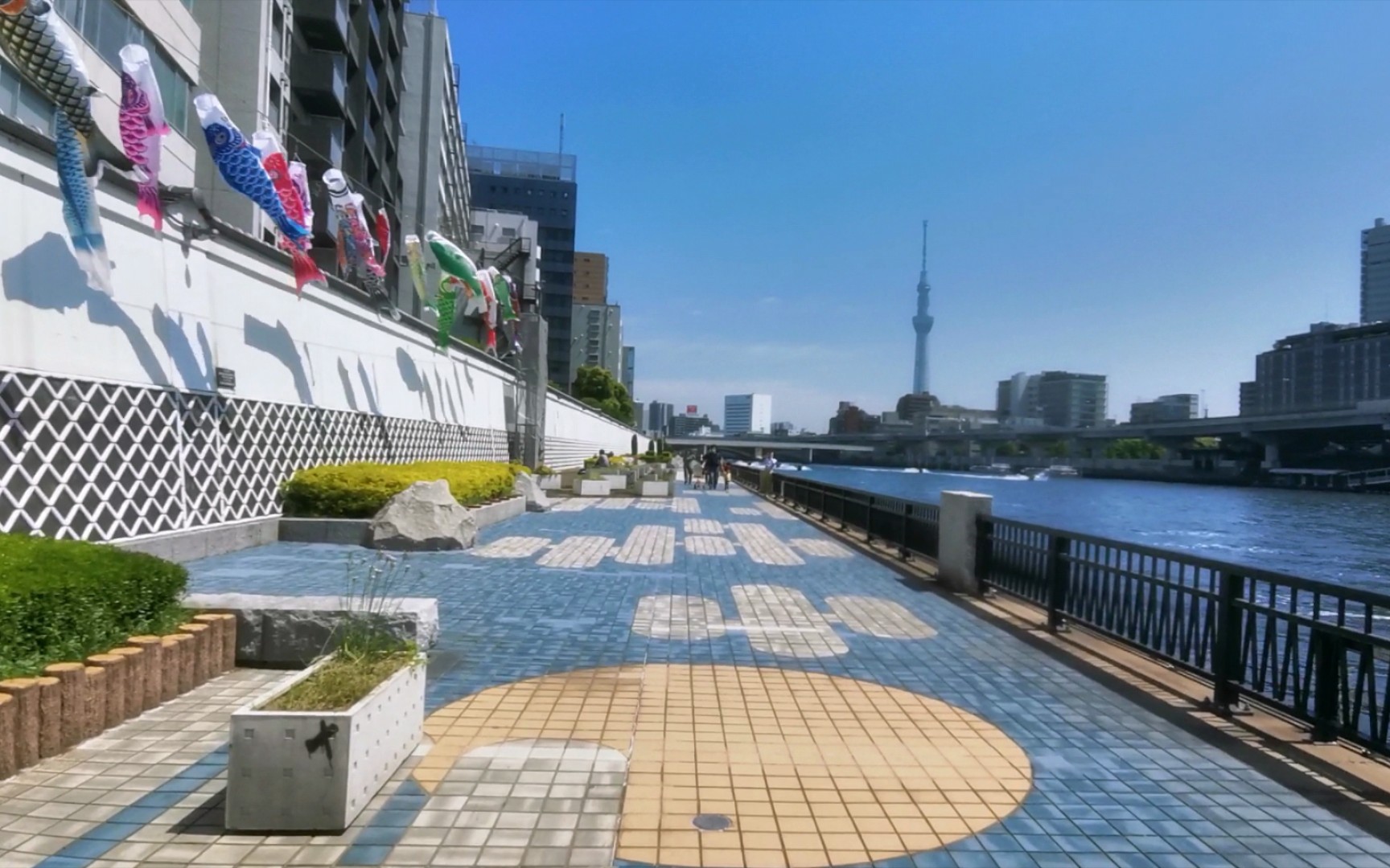 【东京漫步】隅田川滨水步道