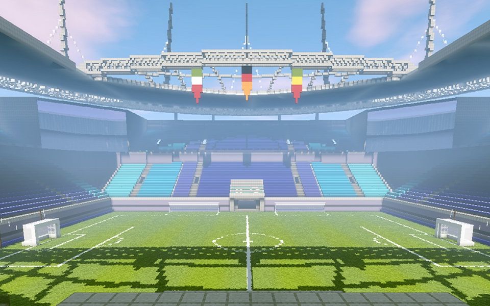 minecraft足球场--国外建筑大神seanbits