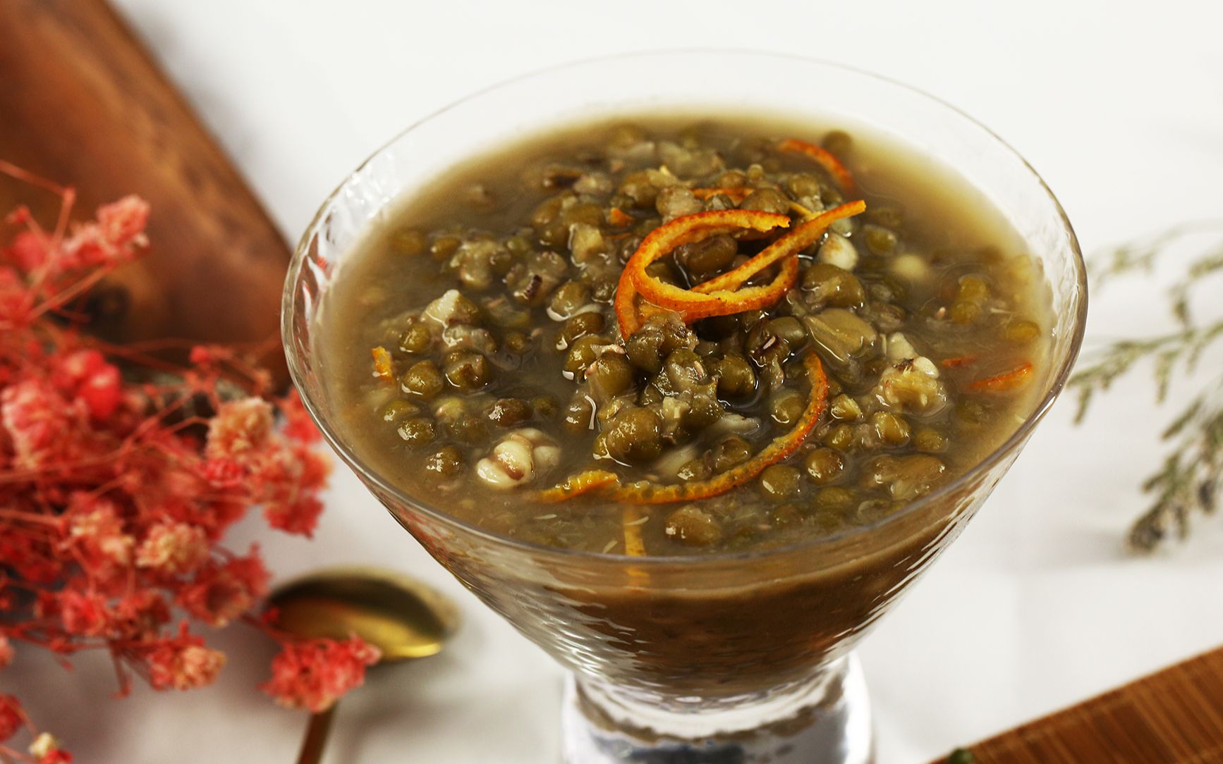 【陈皮薏仁绿豆沙】,解暑又美味哦~