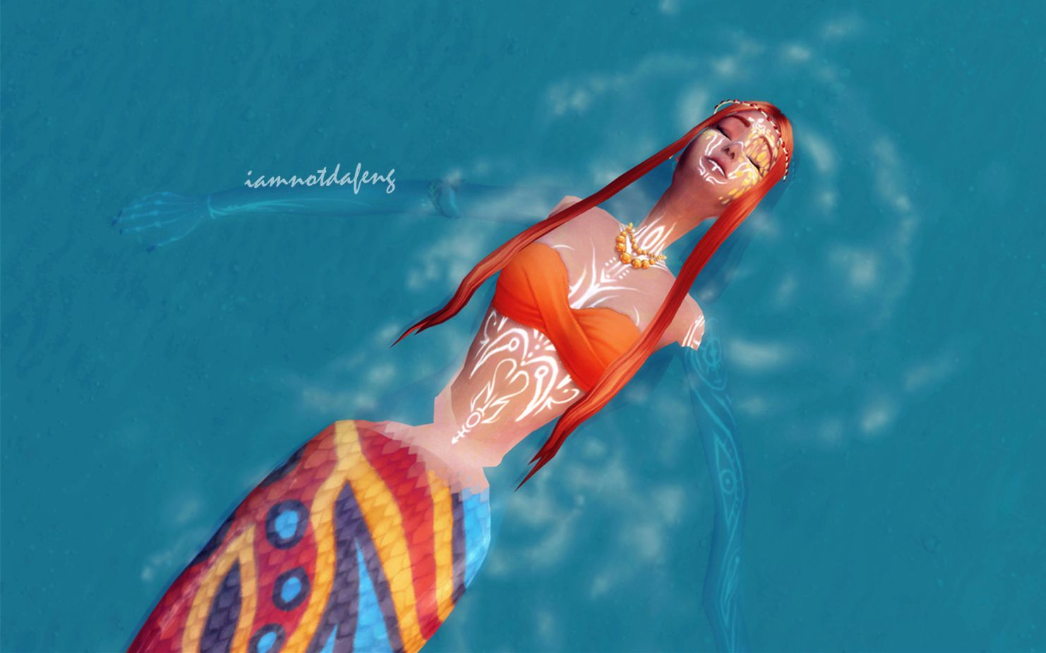 大风模拟人生4捏人好美一人鱼