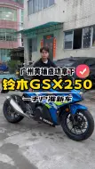 Download Video: 广州黄埔成功拿下一台铃木GSX250，小小r海神蓝，准新车一台，你们觉得怎么样