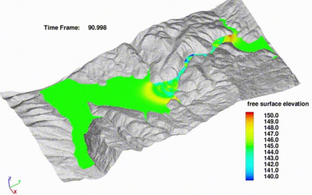 [图]flow3d 滑坡涌浪数值模拟