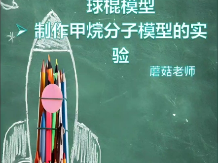 甲烷的结构模型,球棍模型以及比例模型