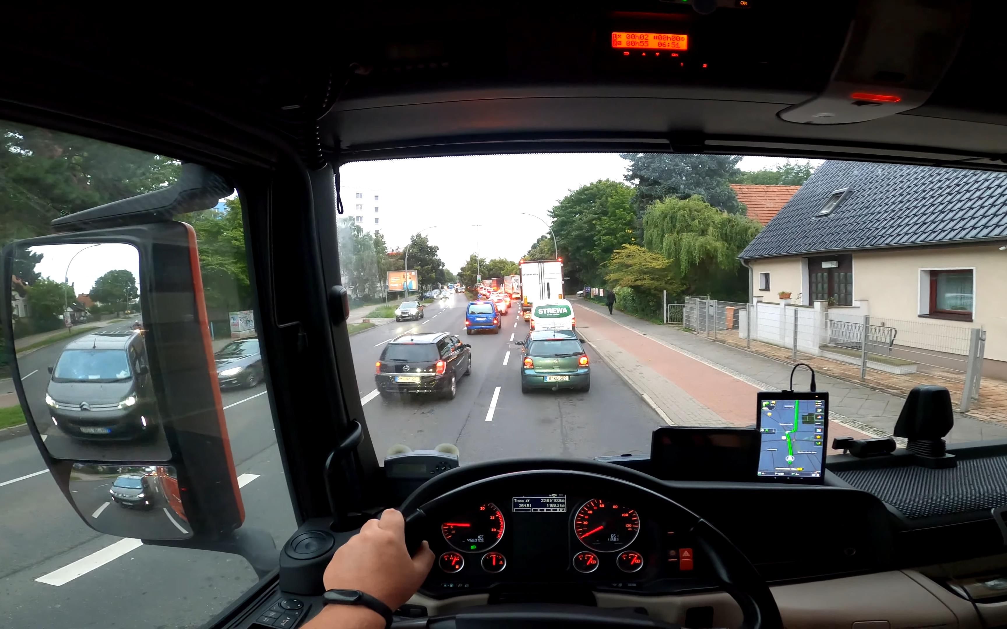 【pov-4k】清晨驾车进入柏林市 驾驶曼恩卡车 | 第