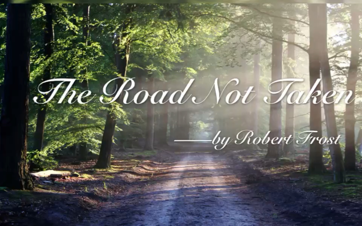 英音练习theroadnottaken上