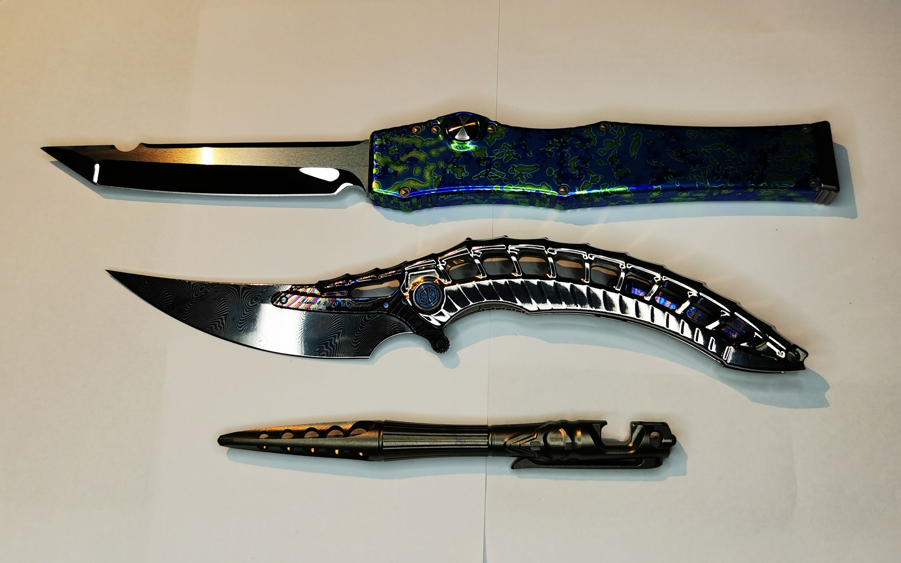 活动  银色的生物机械-rikeknife异形4限量版折刀