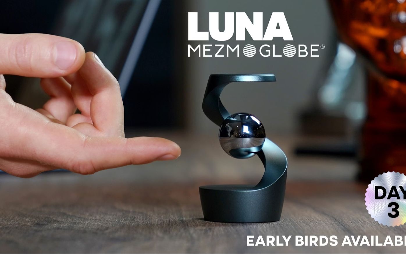 kickstarter眾籌熱門項目 | mezmoglobe luna,反重力動態桌面玩具