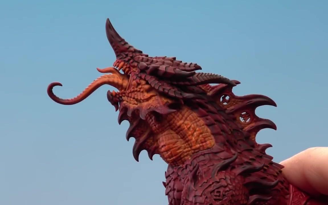 战锤涂装火焰龙蜥magmadroth的皮肤西格玛时代矮人坐骑