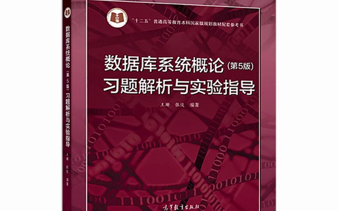 数据库系统概论(第5版)习题解析与实验指导 王珊 pdf电子版
