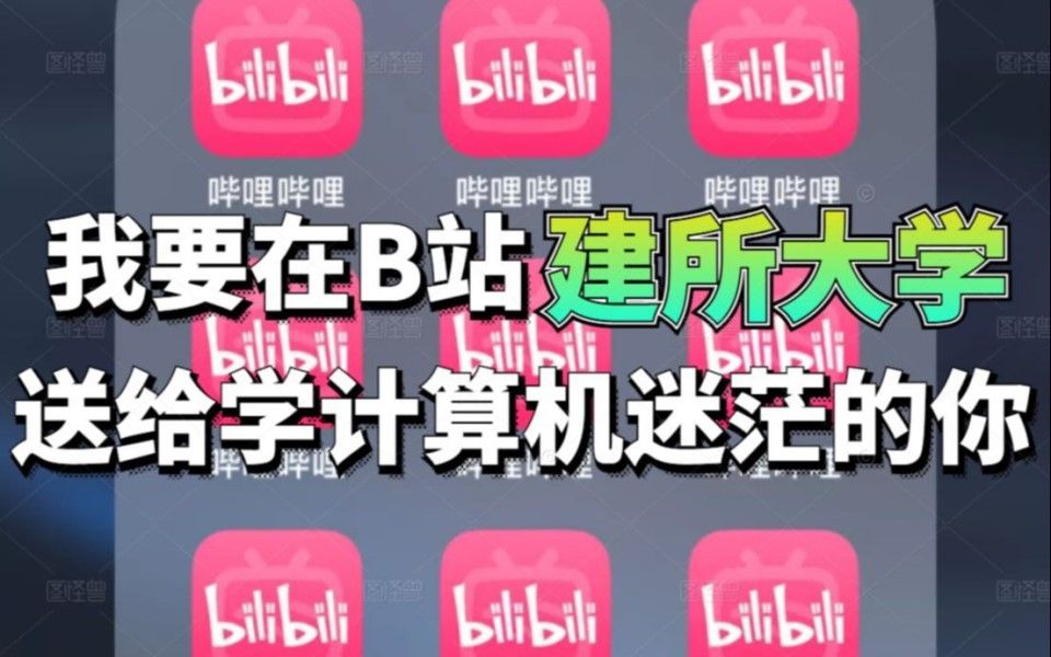 在B站建了所大学学习网站,从此让我走上了开挂的人生!哔哩哔哩bilibili