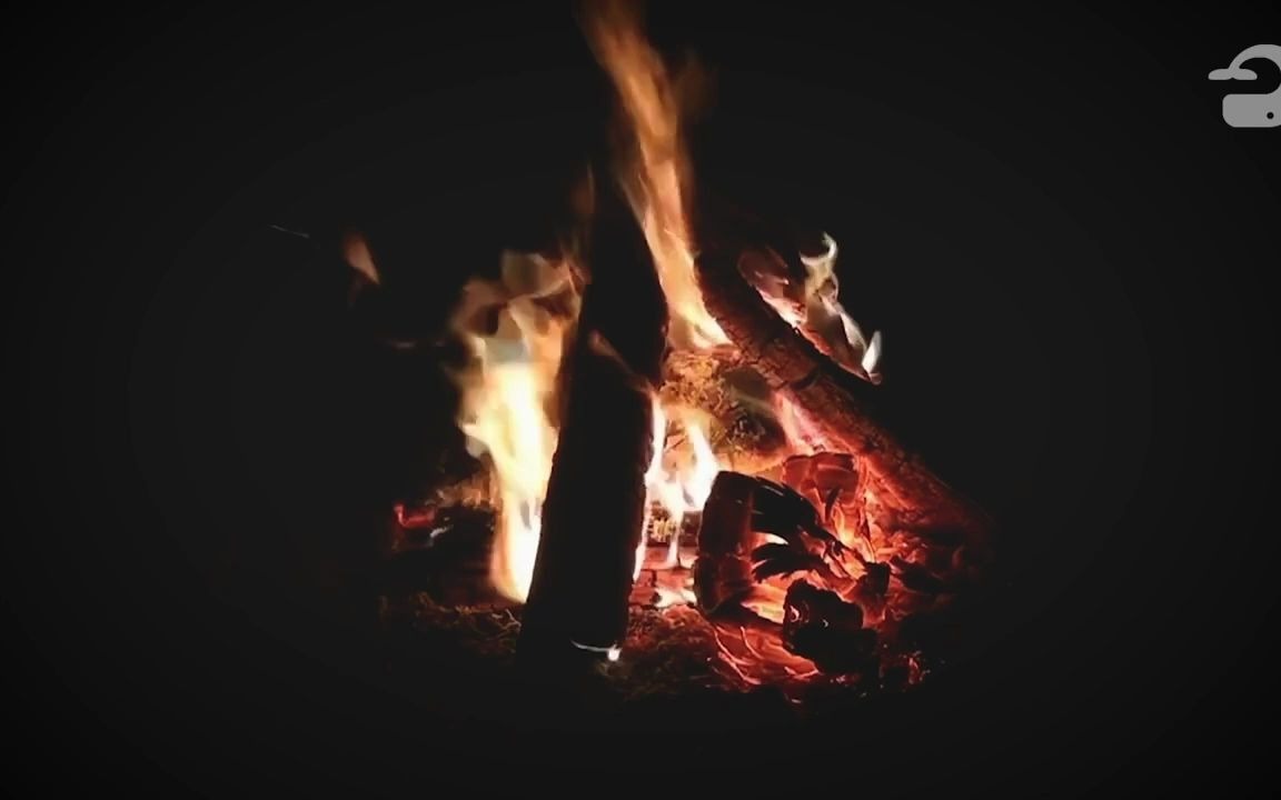 壁炉中燃烧的篝火,发出噼啪的火焰声 | 10小时壁炉白噪声 | 工作刷题