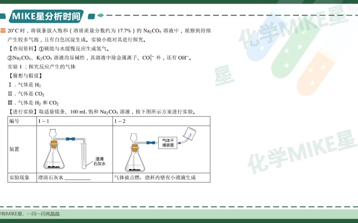 【中考化学】科学实验探究例题讲解1哔哩哔哩bilibili